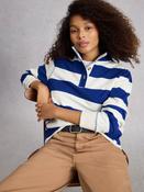 White Stuff - Bobby Button Stripe Sweat image