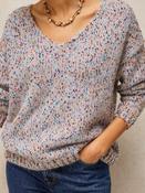 White Stuff - Textured V-Neck Jumper