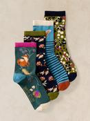 White Stuff - 4 Pairs Socks Boxed image