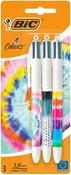 Bic 4 Colour Ballpoint Pen - Colourful Tie Dye Design image