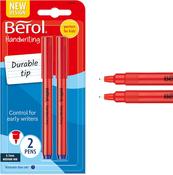 Berol Handwriting Pens 2 Pack - Blue Ink image