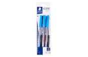 Staedtler Medium Stick 430 Ballpoint Assorted 6 Pack image