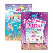 My Pretty Princess &amp; Ballerina/My Magical Mermaid Colouring Book image