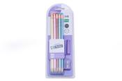 Pastel Pencils With Rubber &amp; Sharpener 10 Pack