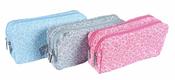 Pencil Case - Heart Pattern with Double Zip