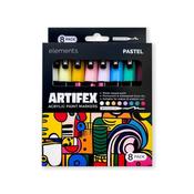 Elements Artifex Acrylic Paint Markers 8 x 2-3mm Pastel Sets