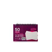 5x3 Spiral-Bound Revision Flashcards 50 Sheets (White)