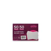 6x4 Revision Flashcards 100 Sheets (White)
