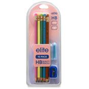 HB Pencils with Sharpener 10Pk (Pastels) image