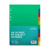 A4 10-Part Subject Divider image