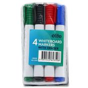 Whiteboard Markers 4-Pk with Eraser (Primary) image