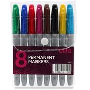 Slim Permanent Markers 8-Pk (Brights) image