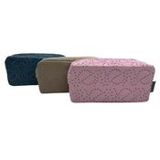 Pencil Case - Gltter Dot Pattern with Double Zip image