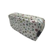 Pencil Case - Doodle Pattern with Double Zip