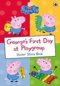 Peppa Pig: George's First Day at Playgroup: Sticker Book image