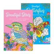 Beautiful Butterflies &amp; Birds Anti-Stress Colouring Book image