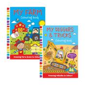 Farm or Building Site Colouring Book