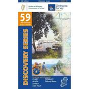 Ordnance Survey Ireland Map 59 (Discovery Series): Clare, Offaly, Tipperary 4th Ed.