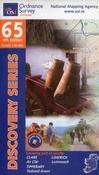 Ordnance Survey Ireland Map 65 (Discovery Series): Clare, Limerick, Tipperary 4th Ed