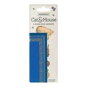 Cat &amp; Mouse 4 Brass Page Markers
