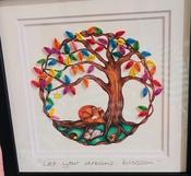Let Your Dreams Blossom Framed Print 9x9in / 20x20cm