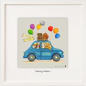 Family Matters Framed Miniature Print 6 x 6