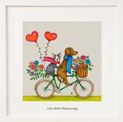 Let’s Start the Journey Framed Print 6x6in / 15x15cm