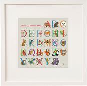 Now I Know My ABC... Framed Miniature Print 6x6