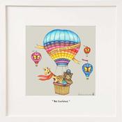 Be Curious Miniature Framed Print 6 x 6