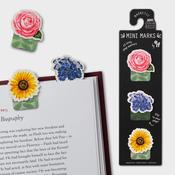 Magnetic Mini Bookmarks - Flowers image