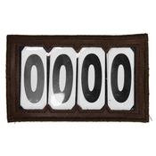 Kentucky Head Number PVC Velcro 4 Numbers