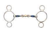Shires Blue Sweet Iron Two Ring Gag With Lozenge image
