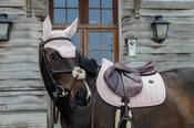 Kentucky Fly Veil Wellington Velvet Pearls Soft Rose