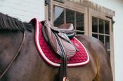 Kentucky Saddle Pad With Plaited Cord Bordeaux