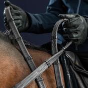 Dy'on 1/2" Rubber Reins With 7 Leather Loops image