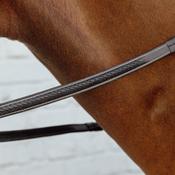 Kentucky 1/2" Rubber Reins with 7 leather loops and plaited finish image