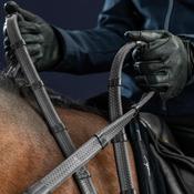 Dy'on 1/2" Rubber Reins With 7 Leather Loops image