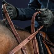 Dy'on 1/2" Rubber Reins With 7 Leather Loops
