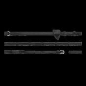 Dy'on 1/2" Howlett Rubber Reins With 7 Leather Loops image