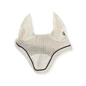 Equiline Earnet Kim White With Navy Trim And Embroidery Patch