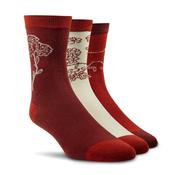 Ariat Ladies Charm Crew Socks Burnt Brick Toile image