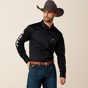 Ariat Mens Team Logo Twill Shirt Black/White image