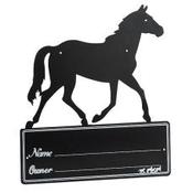 Ekkia Horse Silhouette Name Plate Black
