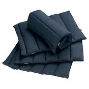 Equiline Cotton Quilted Leg Wraps Navy - Set Of 4 image