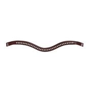 Equiline U-Shaped Browband With Strass Brown - BB0425