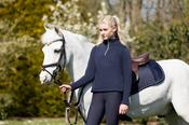 Coldstream Ladies Hamilton Sparkle Quarter Zip Top Navy