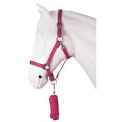 Horka Headcollar &amp; Rope Set Pink image