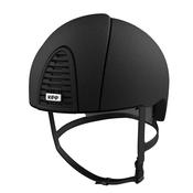 KEP Cromo 2.0 Jockey Textured Black Helmet Black Grid