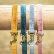 Kentucky Dog Lead Velvet Mustard Size L 2m image