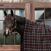 Kentucky Heavy Fleece Rug Square Check Print